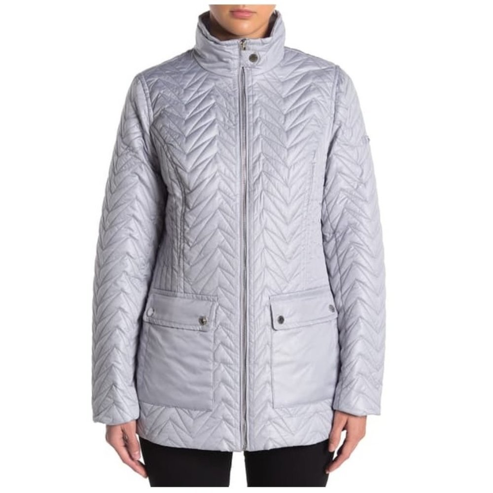 🎁 Via Spiga Quilted Cargo Jacket